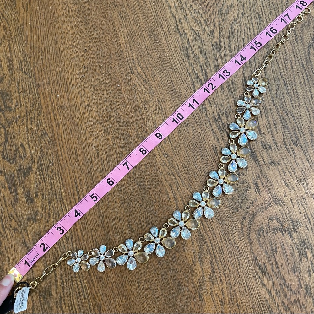J Crew Crystal Flower Statement Necklace - Picture 11 of 11